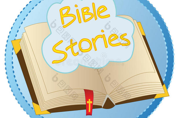 <strong>圣经故事</strong>断开的书标识