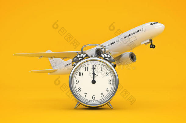 时间为旅行,飞机钟.