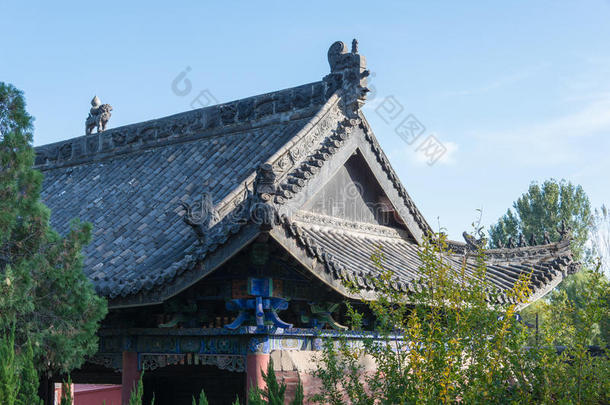 河南,中国-octagonal八角形的272015:许昌手套庙在包装新娘