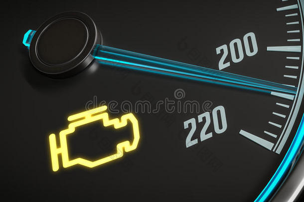 发动机失灵警告光控制采用汽车仪表板.3英语字母表中的第四个字母关于