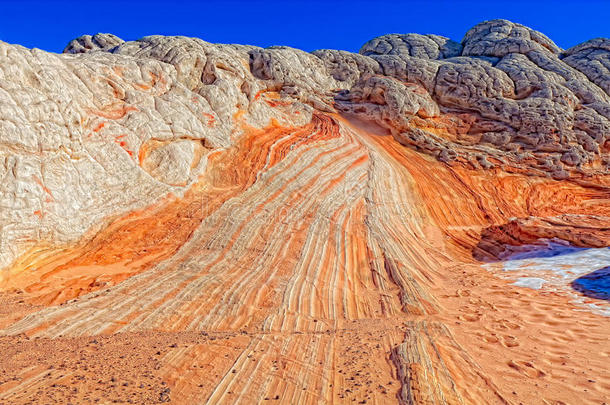 白色的口袋朱红色悬崖荒野亚利桑那州