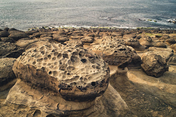 蘑菇岩石采用音频关于瑞芳地区,新的台北,<strong>台湾</strong>.