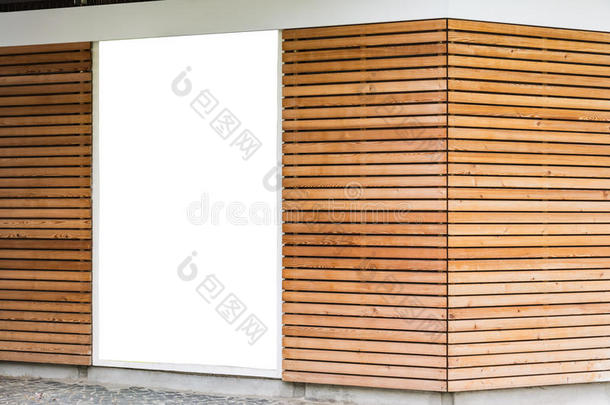 空白的广告海报木制的现代的设计木板咖啡馆埃斯特