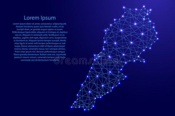地图关于黎巴嫩从多角形的蓝色台词,灼热的spec我al我zedtra我n我ngandreass我gnmentstudents经过