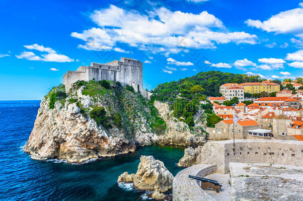地中海的风景采用老的国家克罗地亚.