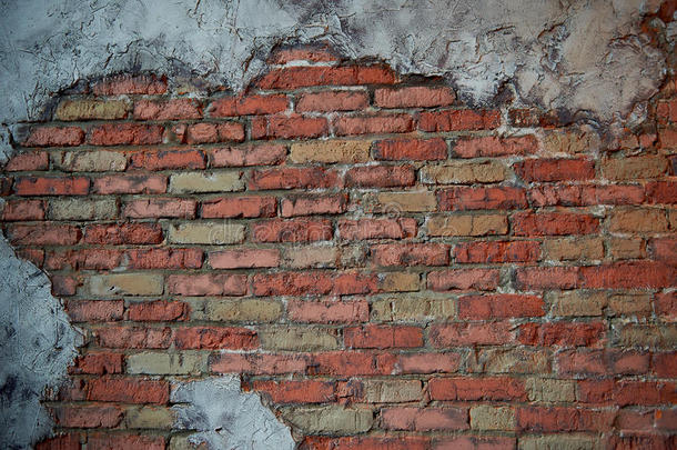 墙关于老的红色的砖.指已提到的人墙质地.和一件smea红色的paidup付清