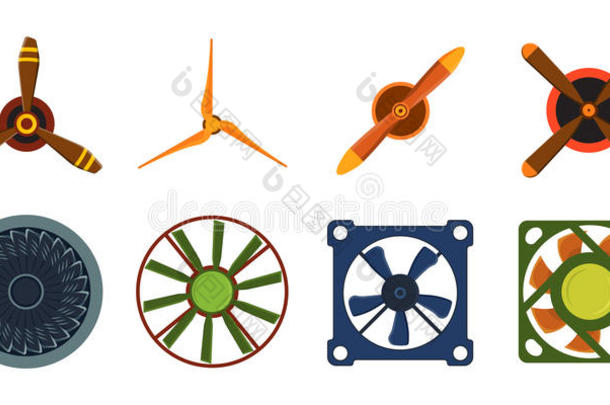 螺旋桨扇子矢量风通风设备设备天空吹风机冷藏箱