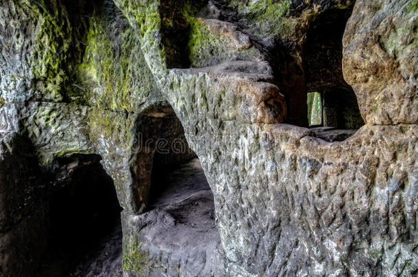 砂岩洞穴墙形成
