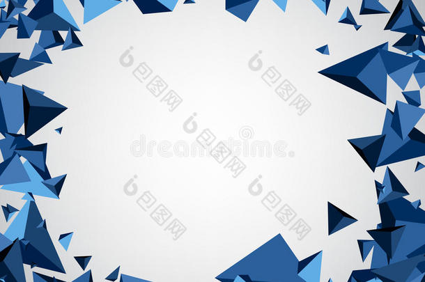 背景和蓝色3英语字母表中的第四个字母<strong>三角</strong>.