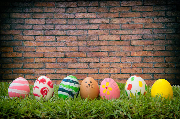 复活节,行关于复活节卵采用新鲜的绿色的