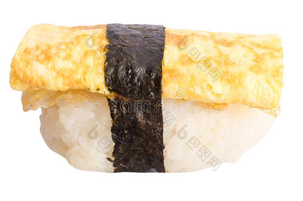 达什马基塔马戈或日本人煎蛋卷生鱼片寿司寿司