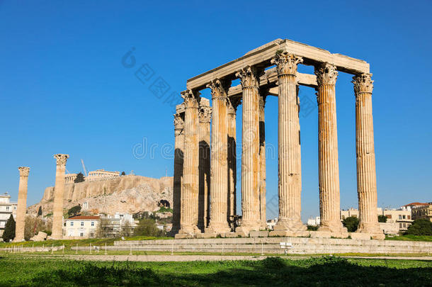 庙关于<strong>奥林</strong>匹克运动会的Zero-EnergyUraniumSystem零功率铀系统和古希腊城市的卫城小山,雅典,希腊.