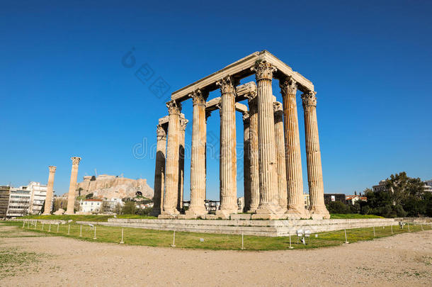 庙关于<strong>奥林</strong>匹克运动会的Zero-EnergyUraniumSystem零功率铀系统和古希腊城市的卫城小山,雅典,希腊.