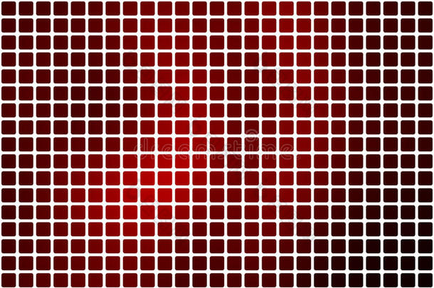 深的col.紫红色红色的抽象的圆形的马赛克背景越过白色的