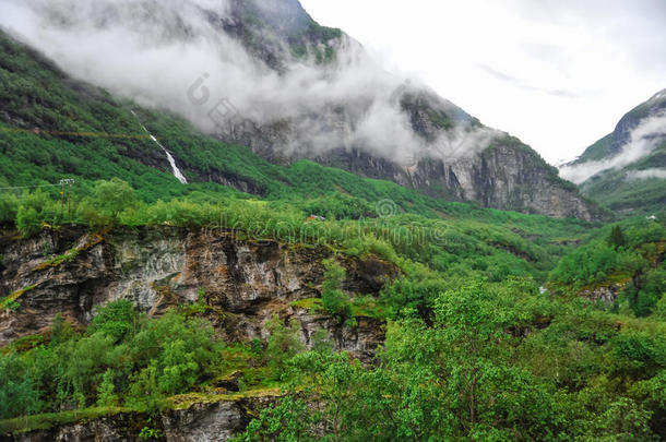 美丽的<strong>风景</strong>和<strong>风景</strong>看法关于挪威,绿色的<strong>风景</strong>关于