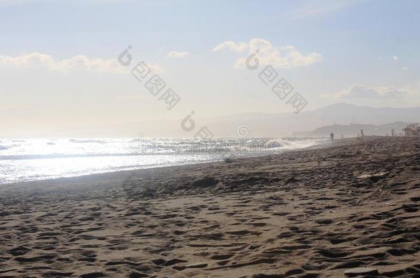 一美丽的海滩采用干燥氧化土肋,Spa采用