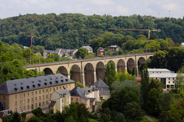 一全景画关于老的桥采用<strong>卢森堡</strong>公国