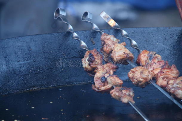 肉烹饪术向一烧烤采用一m一rket.