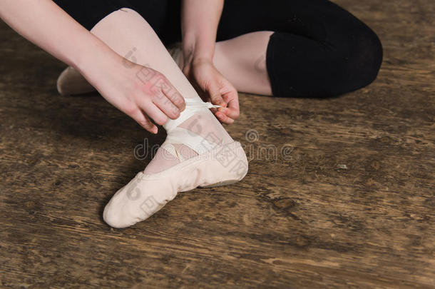 放置芭蕾舞鞋子