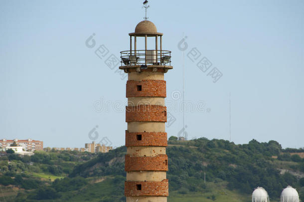 老的砖灯塔-里斯本-葡萄牙