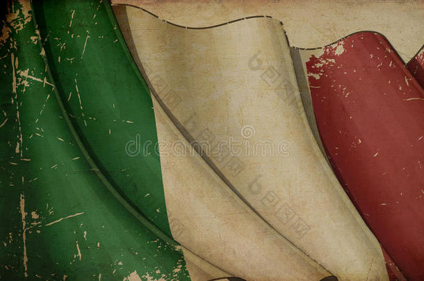意大利人<strong>旗</strong>老的纸背景