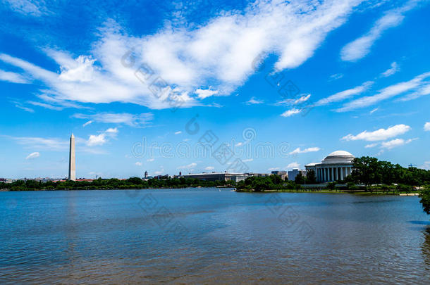 华盛顿纪念碑和杰斐逊杰斐逊追随者纪念碑