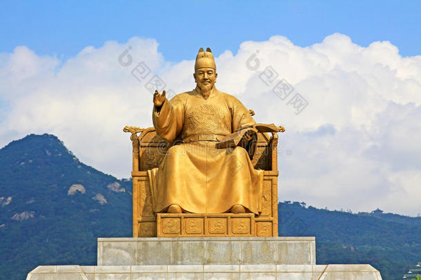 国王世宗雕像,首尔,朝鲜