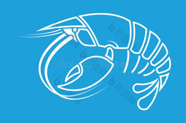 龙虾,淡水螯虾,癌症淡水螯虾梗概形状标识