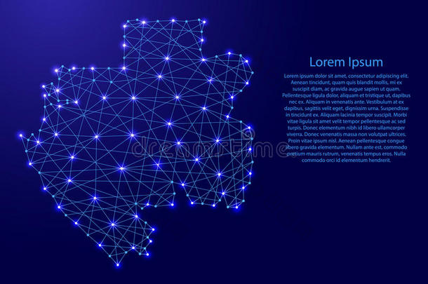 地图关于加蓬从多角形的蓝色台词,灼热的specializedtrainingandreassignmentstudents经过专
