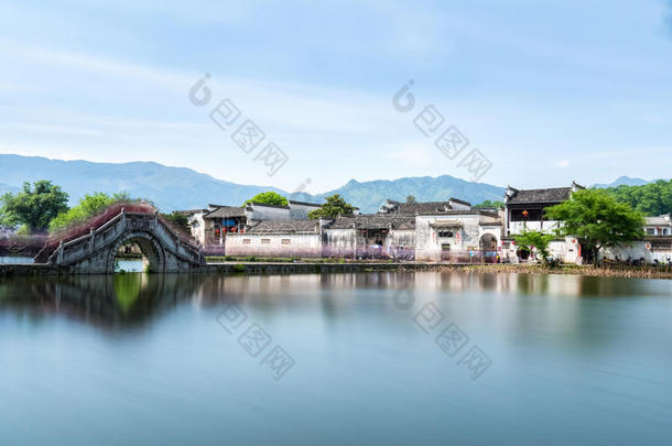 中国古代的村风景