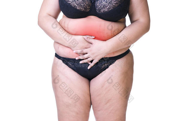 肥的女人和月经的痛苦,子宫<strong>内膜</strong>异位或膀胱炎,气孔