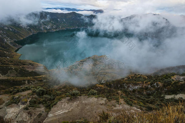 奎洛托亚喷<strong>火山</strong>口和湖,安第斯<strong>山脉</strong>,厄瓜多尔