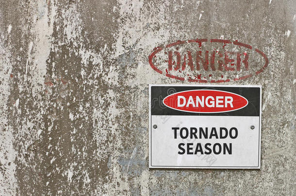 危险,龙卷风季节警告符号
