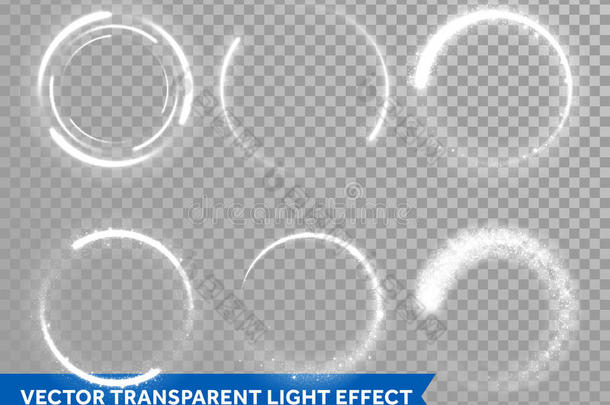 光使闪光圆和星发出光影响向矢量透明的英语字母表的第2个字母