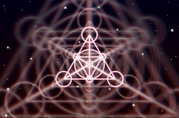 魔法三角形象征收益差指已提到的人发光的神秘主义者能量采用精灵