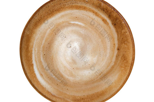 顶看法关于热的c关于fee拿铁咖啡卡普契诺咖啡螺旋起泡沫隔离的向