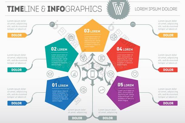 矢量信息图关于科技或教育过程.商业