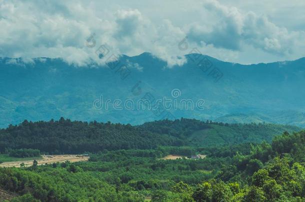 极好的风景关于达拉山,越南偷,新鲜的大气