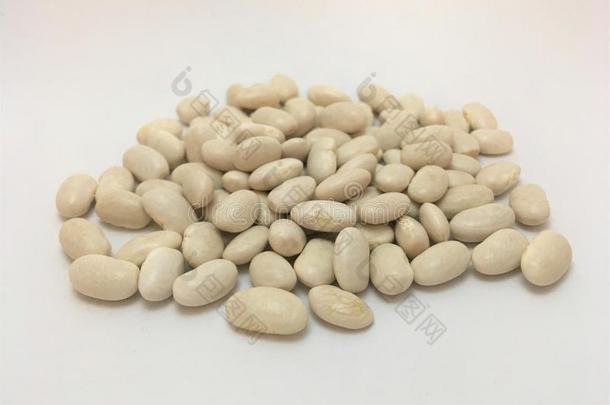 自然的白色的豆