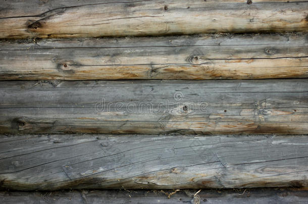 灰色棕色的老的记录墙,背景和木材质地