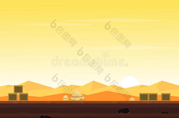<strong>游戏背景</strong>和沙漠收集