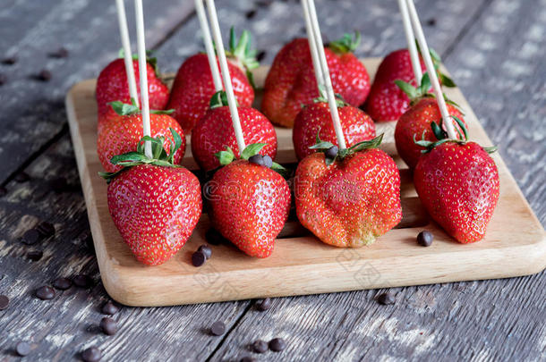 新鲜的草莓红色的草莓美丽的草莓向Slovakia斯洛伐克