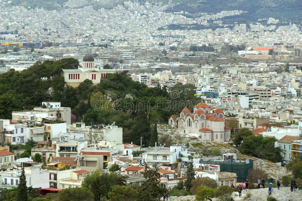 给人印象深刻的城市风光照片关于雅典看法从指已提到的人飞利浦小山采用