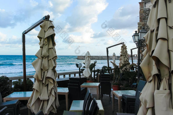 观光的和假期珍珠关于西西里岛,咖啡馆采用小的城镇关于chiefengineer总工程师