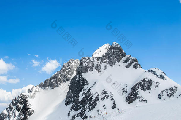 风景关于七月雪山