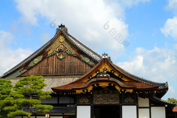 股份影像关于尼乔城堡,京都,黑色亮漆