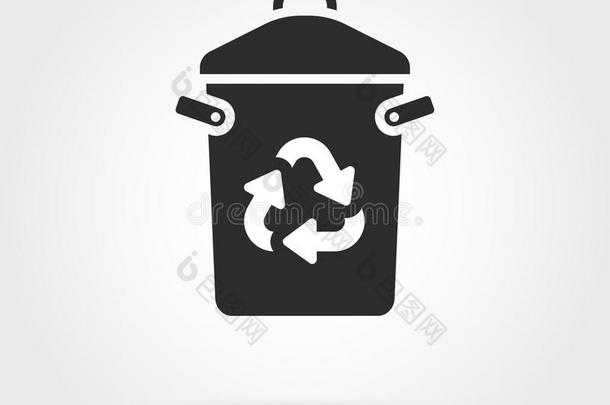 回收利用箱子和回收利用符号