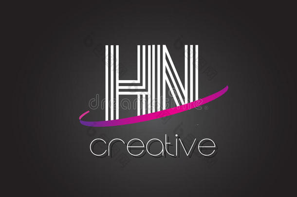 hn公司英语字母表的第8个字母英语字母表的第14个字母信标识和台词设计和紫色的哗哗响.