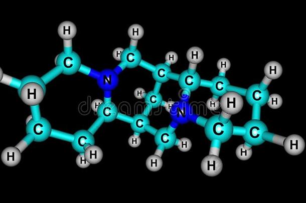 斯<strong>巴丁</strong>分子的结构隔离的向黑的