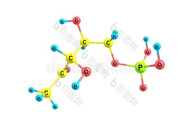 二<strong>氢</strong>磷酸盐<strong>分子</strong>的结构隔离的向白色的